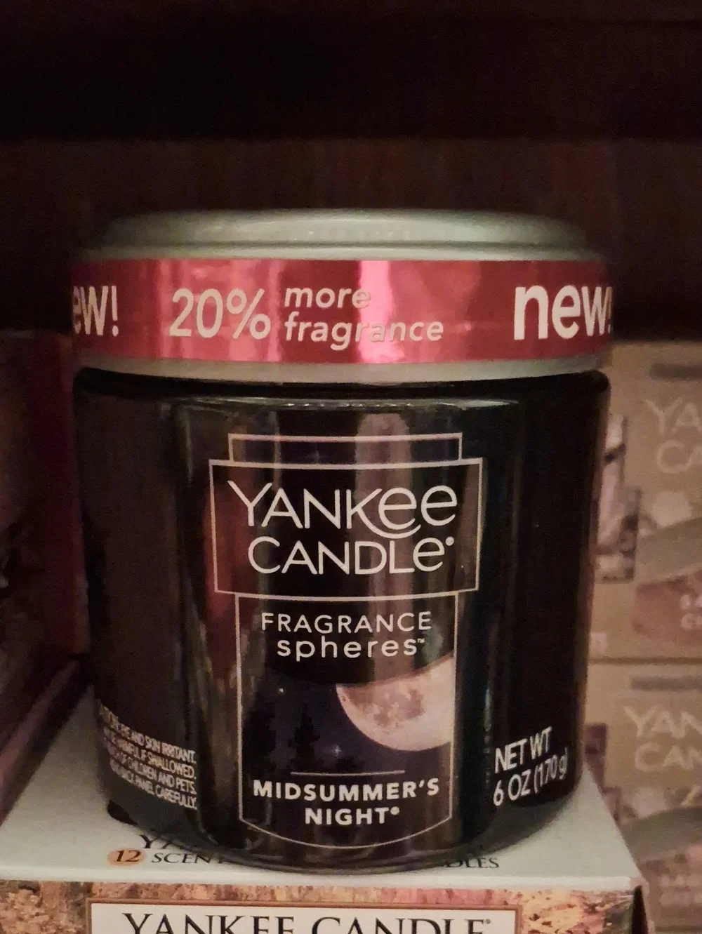 Yankee Candle Fragrance Spheres - Black with Pink Accent